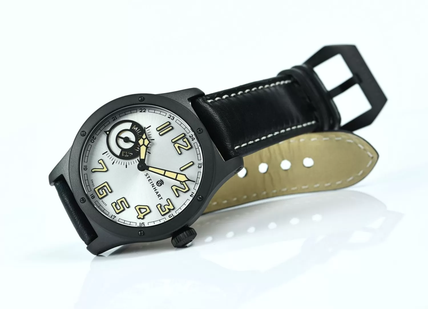 Military 47 St1 Silber Ltd. Edition^Steinhart Watches Hot