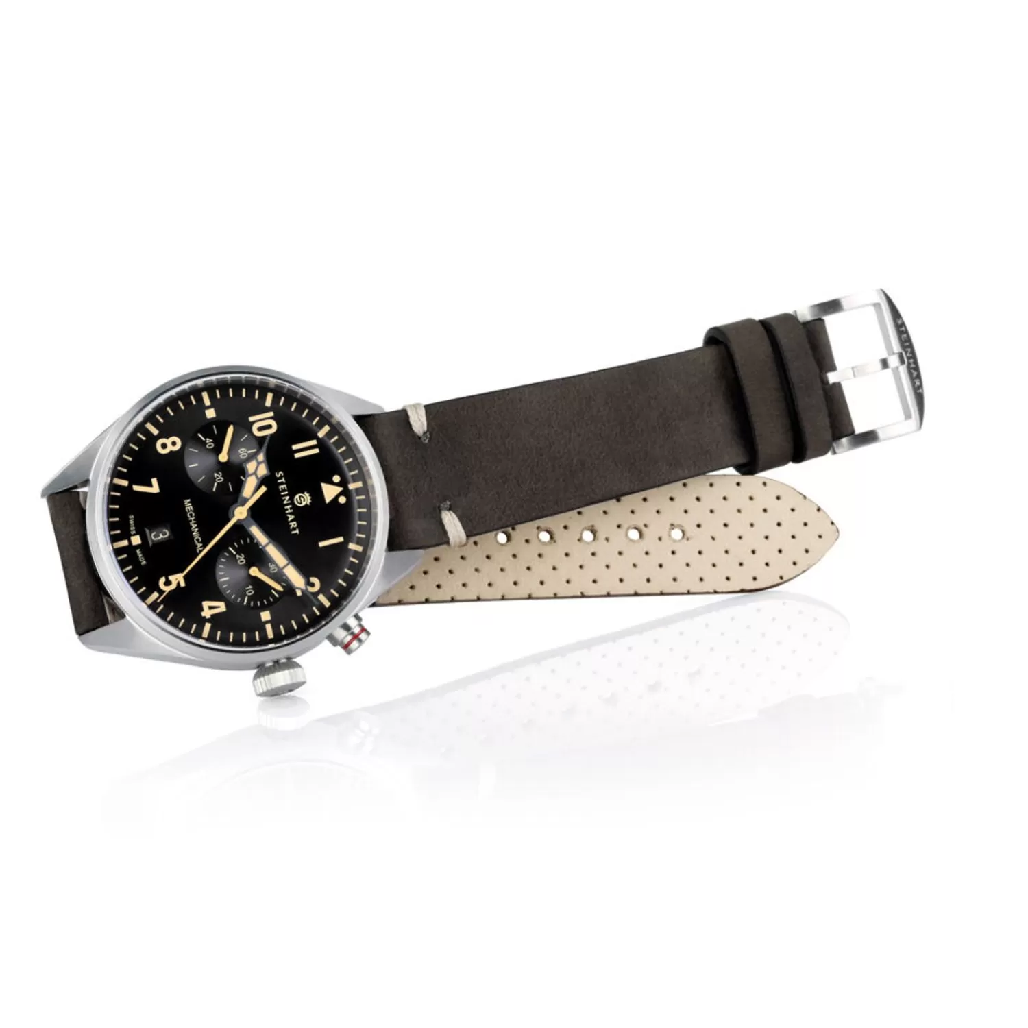 Nav.B - Monopusher 42 Black^Steinhart Watches Shop