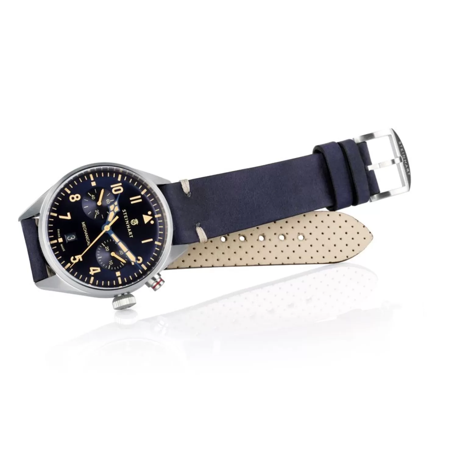 Nav.B - Monopusher 42 Blue^Steinhart Watches Flash Sale