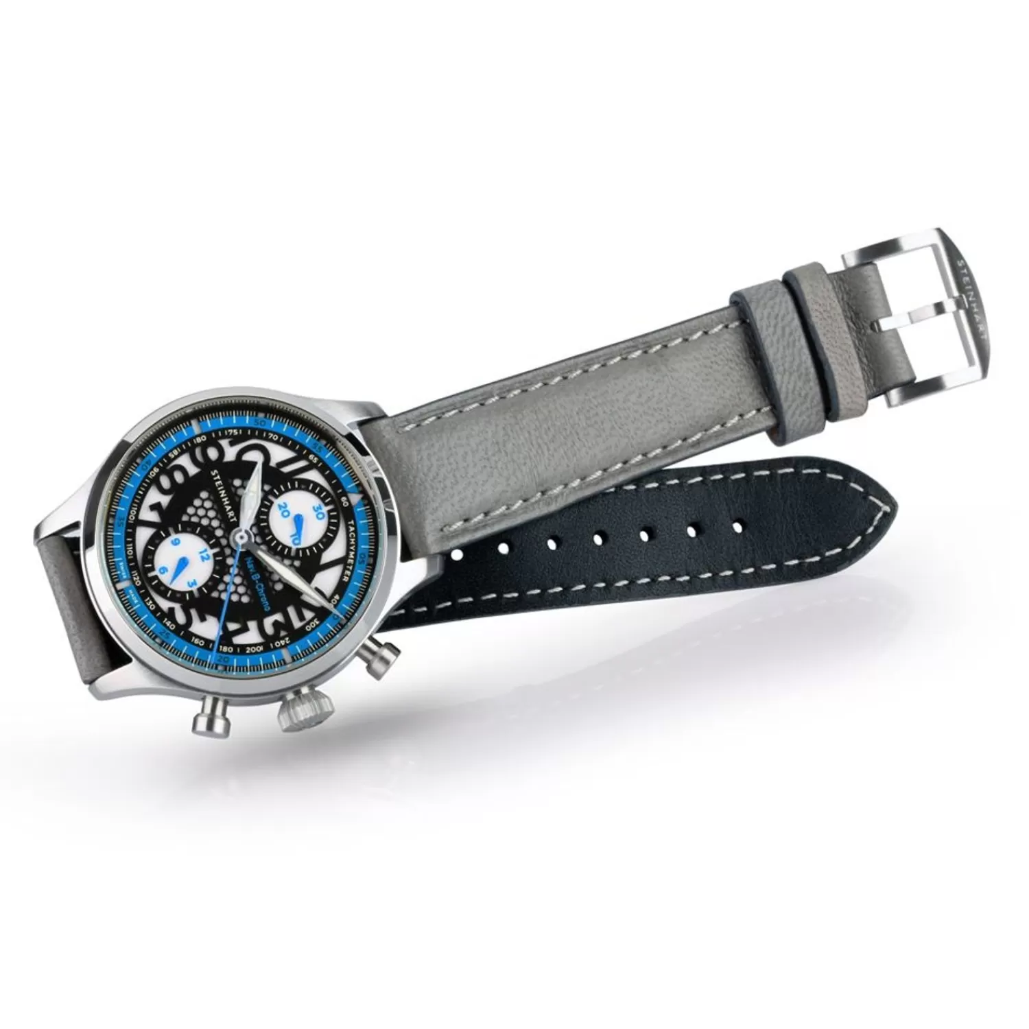 Nav.B-Chrono 42 Skeleton Blue^Steinhart Watches Online